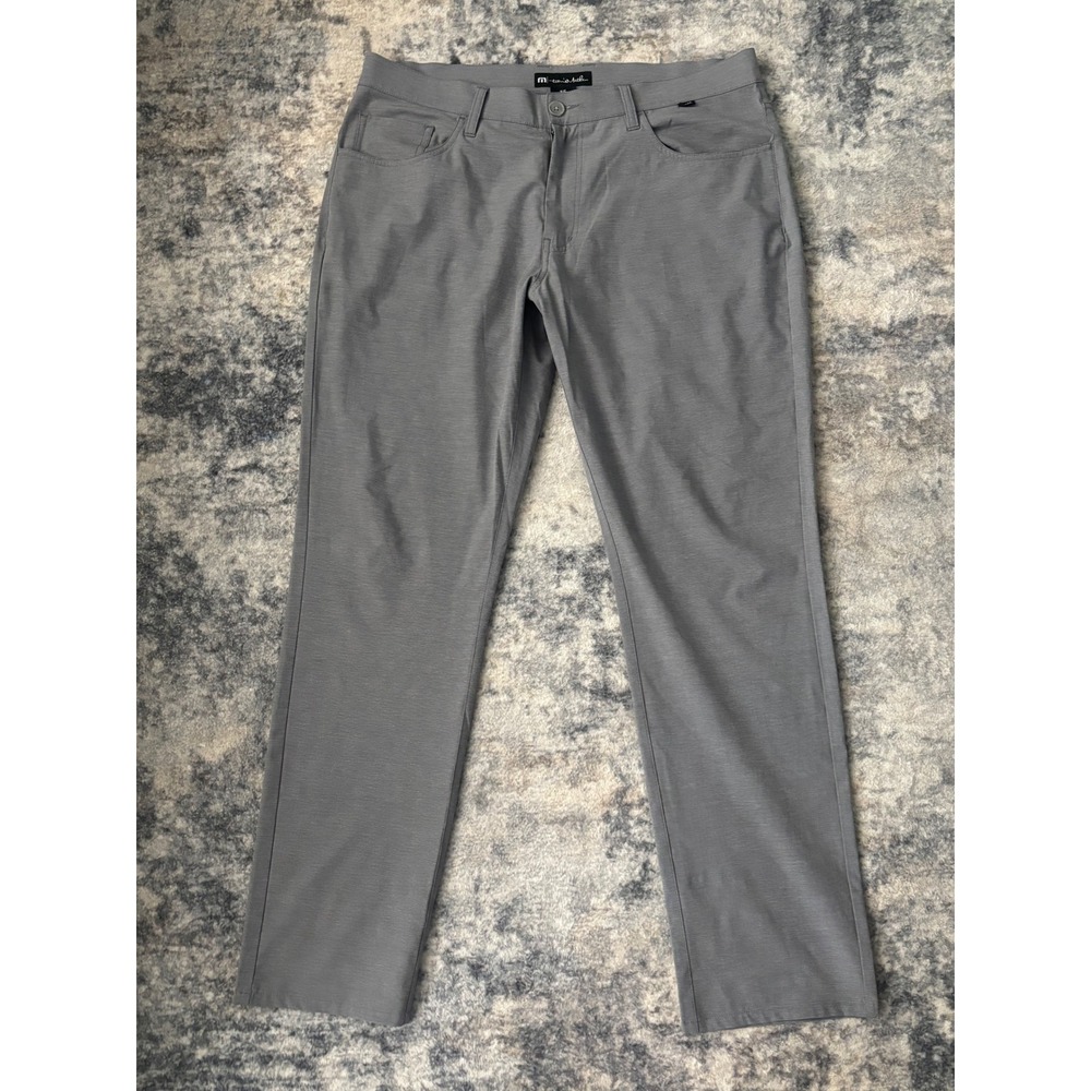 Travis Mathew Pants Mens 36x32 Gray 5 Pocket Golf‎ Performance Stretch Light